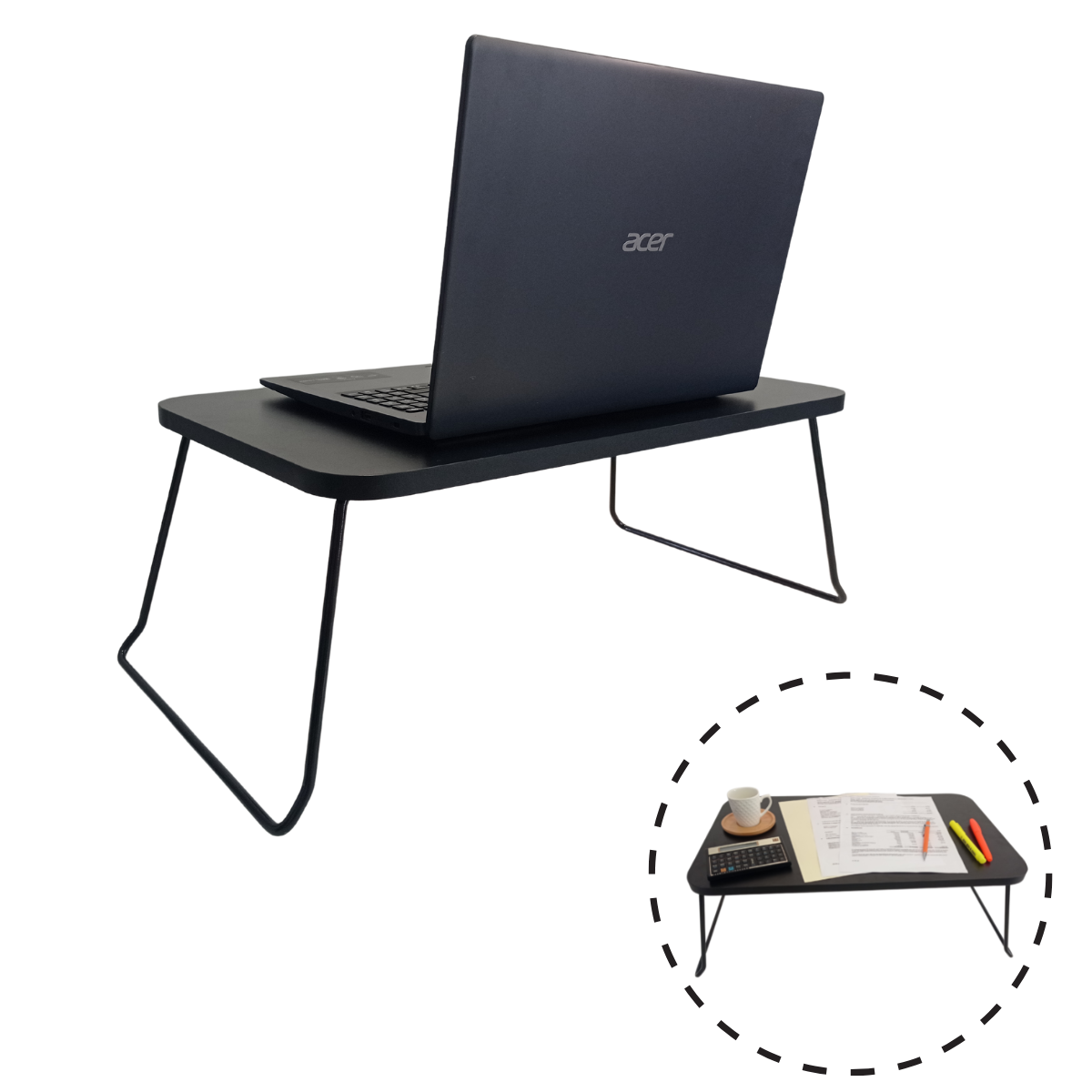 Suporte para Notebook Mesa Portátil Dobrável de Colo