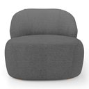 Ver imagem 7 de Kit 02 Poltronas Decorativas Kaya Orgânica Linho Cinza Escuro - Desk Design