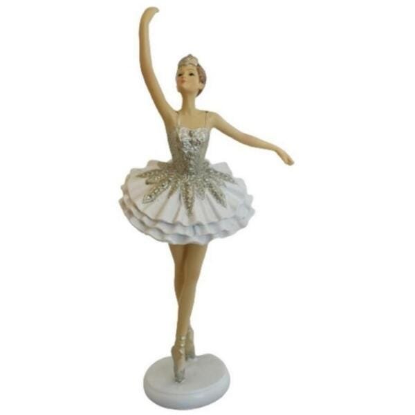 Bailarina Decorativa Detalhada em Cerâmica 23cm – Mabruk - 1