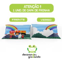 COBRE LEITO + FRONHA + CORTINA 3 PALAVRINHAS MOD01 - 3