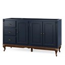 Ver imagem 1 de Balcão de Pia para Cozinha Hannover - M560703 Largura 160cm Cor Laca - Azul