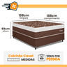 Cama Box Baú Casal Colchão Casal Montana Molas Ensacadas 138x188x33cm - 3