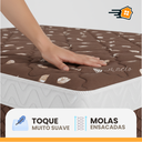 Ver imagem 6 de Cama Box Baú Casal Colchão Casal Montana Molas Ensacadas 138x188x33cm