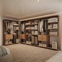 Ver imagem 1 de Guarda-Roupas Closet Modulado Alasca 420cm 7 Peças com 6 Gavetas e Cabideiros Freijó Carraro