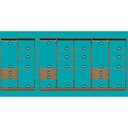 Ver imagem 5 de Guarda-Roupas Closet Modulado Alasca 420cm 7 Peças com 6 Gavetas e Cabideiros Freijó Carraro