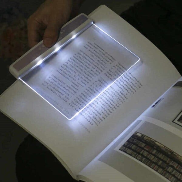 Luminária LED para Leitura para Livros e Textos Light Panel Luz de LED Noturna de Mao Portátil - 5