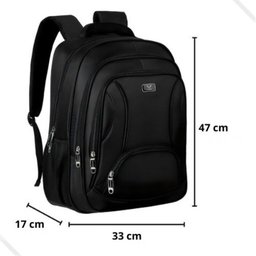 Mochila Masculina Executiva Notebook de 17 Polegadas Grande:preto - 5