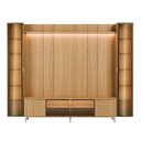 Ver imagem 4 de Estante para TV até 85 Polegadas com 2 Cristaleiras Vidro Reflecta 100% MDF com LED Lincoln Float