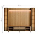 Ver imagem 5 de Estante para TV até 85 Polegadas com 2 Cristaleiras Vidro Reflecta 100% MDF com LED Lincoln Float