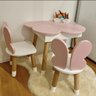 Conjunto de Mesa com Baú com 2 Cadeiras Infantil Borboleta - 1