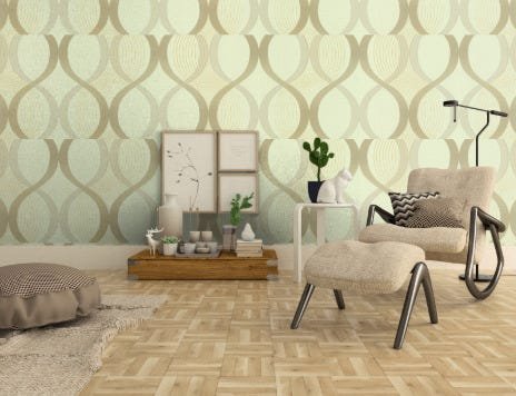PAPEL DE PAREDE VINÍLICO ARABESCO - ESA019 - 2