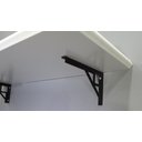 Ver imagem 4 de Mão Francesa Pequena 10x15cm Quadrada PRETA All Style