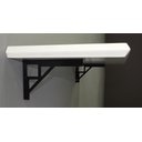 Ver imagem 2 de Mão Francesa Pequena 10x15cm Quadrada PRETA All Style