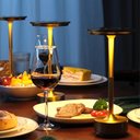 Ver imagem 7 de Par 2x Luminária de Mesa Touch Candeeiro Led sem Fio Recarregável Grande - Preta
