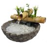 Fonte/agua/cascata/bambu Mini Base Resina Imitando Pedra. - 127 volts - 2