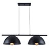 Luminária Pendente Trilho Retro Industrial Montreal para 2 Lâmpadas E27 Bivolt:preto/110v/220v - 1