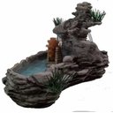 Ver imagem 1 de Fonte Água Decorativa Laguinho Pedra com Rodinha 127Volts - 127 Volts