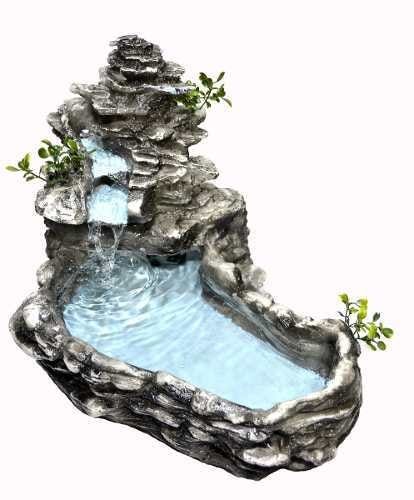 Fonte Água Cascata Laguinho Tipo Pedra Anúncio com Variação - 127 Volts - 4