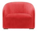 Ver imagem 2 de Kit 2 Poltronas Decorativa Julia Suede Vermelho - Lm Decor