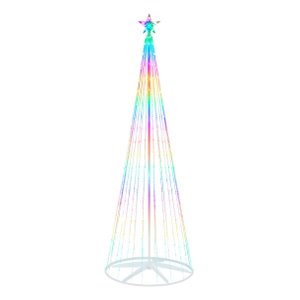 Árvore Natal Cone de Led 1.80m Rgb com Controle App Colorida