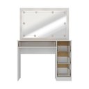 Ver imagem 4 de Penteadeira Camarim com Espelho e LED 4 Gavetas Isis Multimóveis MP6103 Branco/Madeirado