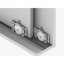 Ver imagem 2 de Roldana Deslizante Sistema Porta de Correr Guarda-Roupa Kit Completo