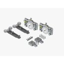 Ver imagem 1 de Roldana Deslizante Sistema Porta de Correr Guarda-Roupa Kit Completo