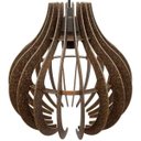Ver imagem 4 de Lustre Luminária Pendente Utron Ana Maria Esfera 3d 30cm E27 - Madeira