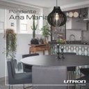 Ver imagem 2 de Lustre Luminária Pendente Utron Ana Maria Esfera 3d 30cm E27 - Preto