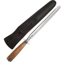Ver imagem 3 de Chaira Lisa Forjada Integral Davila 10" com Guarda Aço Carbono 5160 Partial Tang