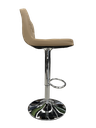 Ver imagem 4 de Banqueta Estofada Gomos Confort Base Cromada Nude
