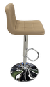 Ver imagem 3 de Banqueta Estofada Gomos Confort Base Cromada Nude
