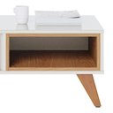 Ver imagem 4 de Mesa de Centro Jeri Ripada Off White/Freijó - PR Móveis