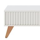 Ver imagem 3 de Mesa de Centro Jeri Ripada Off White/Freijó - PR Móveis
