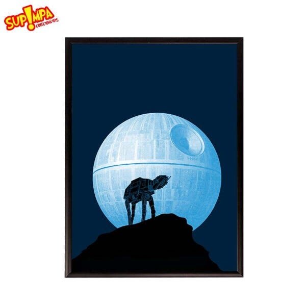 Quadro Poster Estrela da Morte - Star Wars - Versão 1 - A4 (21,0 cm x 29,7 cm) - 1
