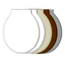 Ver imagem 1 de Kit 5 Unidades Assento Tampa Para Vaso Sanitário  Oval Especial Bellart Colors Durín