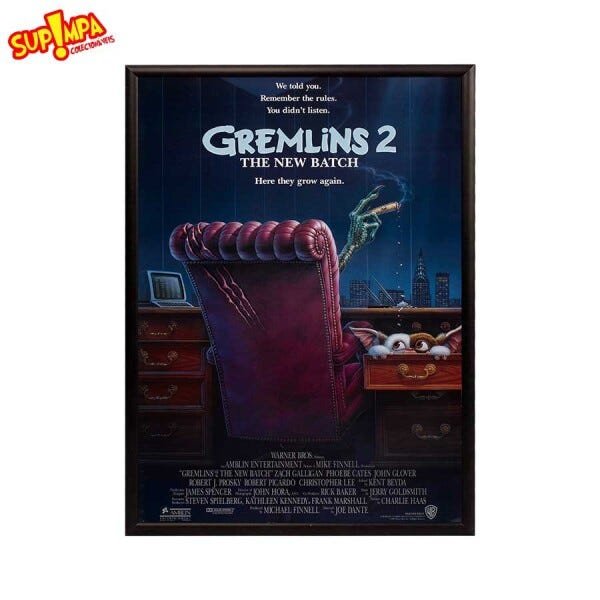 Quadro Poster Gremlins 2: A Nova Turma - Versão 1 - A3 (29,7 cm x 42,0 cm) - 1