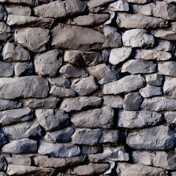 Papel De Parede Adesivo Muro De Pedras Tons Naturais 12m