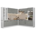 Ver imagem 3 de Armário de Cozinha Completa 549cm Branco/cinza Agata Madesa 01