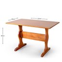 Ver imagem 4 de Conjunto Mesa 120cm x 80cm c/4 Cadeiras Assento Maciço Germany Madeira Maciça Marrom/Mogno Mel