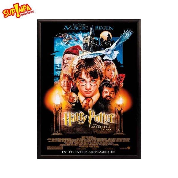 Quadro Poster Harry Potter e a Pedra Filosofál - Versão 1 - A3 (29,7 cm x 42,0 cm) - 1