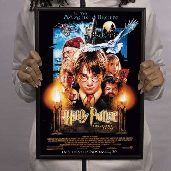Quadro Poster Harry Potter e a Pedra Filosofál - Versão 1 - A3 (29,7 cm x 42,0 cm) - 4
