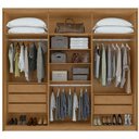 Ver imagem 3 de Guarda Roupa Casal 6 Portas Áries Lopas Amêndoa e Off White