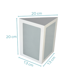 Arandela De Aluminio E27 Bivolt Branco Rioprelustres 6212 Arandela 6212 - 2