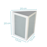 Arandela De Aluminio E27 Bivolt Branco Rioprelustres 6212 Arandela 6212 - 2