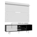 Ver imagem 5 de Rack Madesa Dubai e Painel para Tv até 65 Polegadas com Pés Preto/branco 7709 Cor:preto/branco