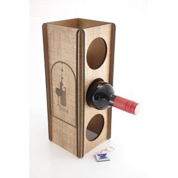 Adega de vinho especial criativo para 3 garrafas - 3