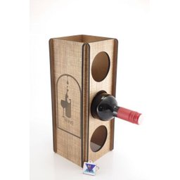 Adega de vinho especial criativo para 3 garrafas - 1