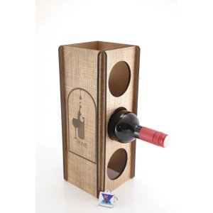Adega de vinho especial criativo para 3 garrafas