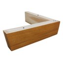 Ver imagem 1 de Kit C/ 4 Pés Cantoneira Lc Madeira 5cm Alt. Cor Mel Mel